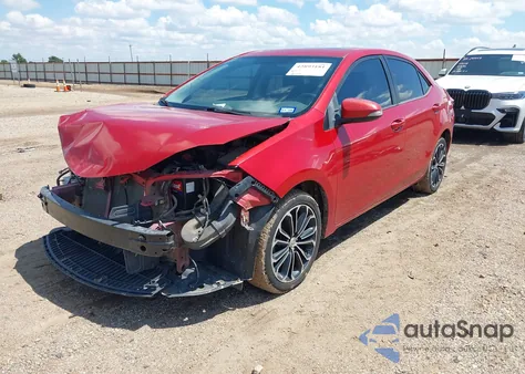 2015 Toyota Corolla S Plus из США, поврежденный, VIN 5YFBURHE3FP188982